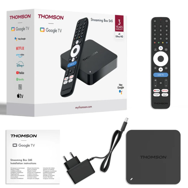 Фото - Стаціонарний медіаплеєр Thomson Streaming Box 4K UHD 245G