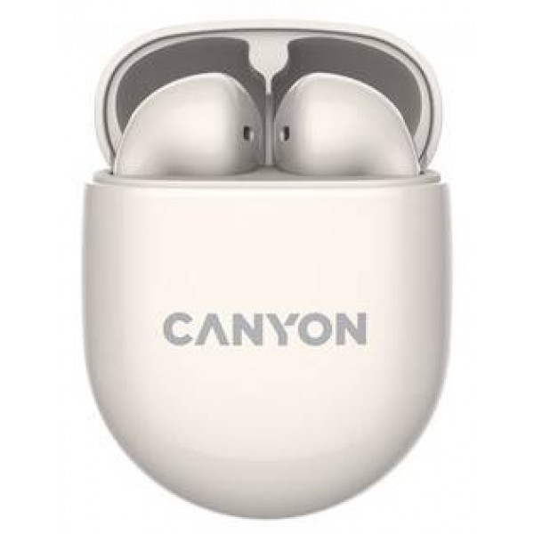 Фото - Наушники вкладыши беспроводные TWS Canyon TWS-6 (CNS-TWS6BE) Beige