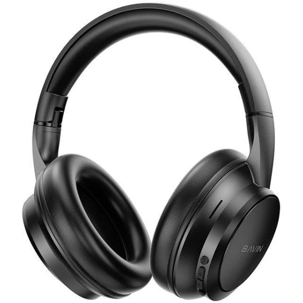 Фото - Навушники накладні бездротові Bavin BH-66 OVER-EAR Stereo Black (BH-BH-66-BK)