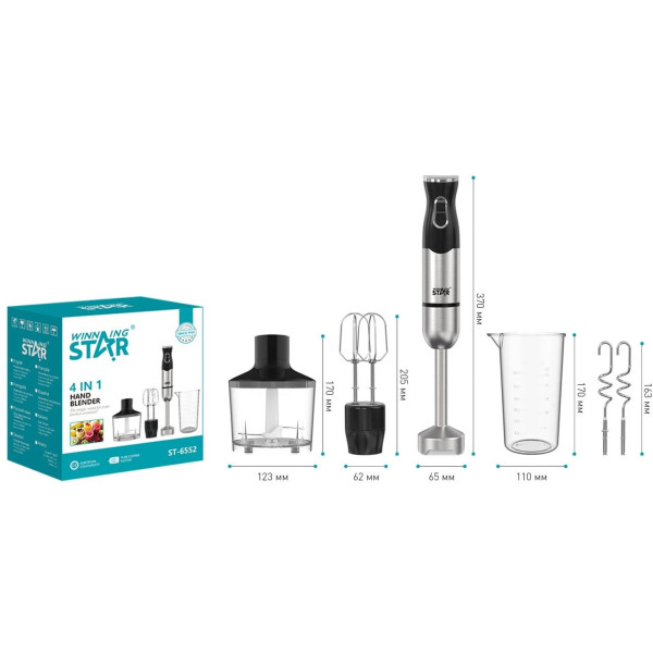 Фото - Блендер погружной WinningStar WNNGS-ST-6552-SL Silver