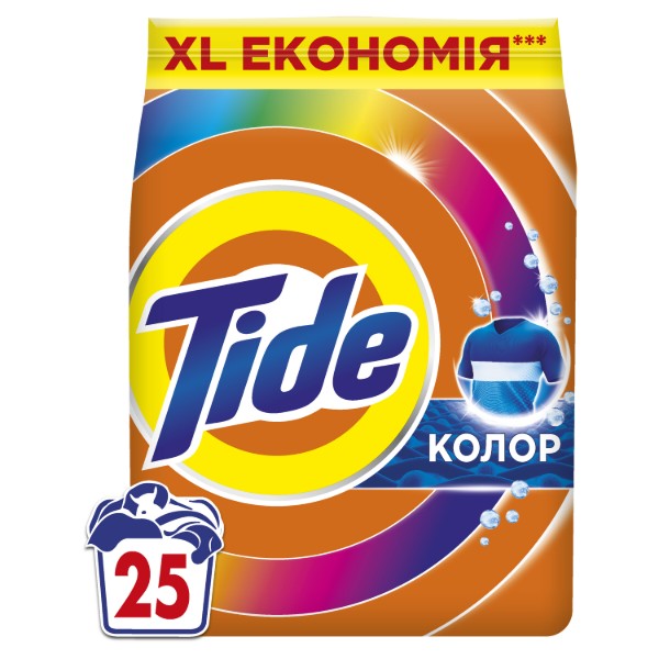 Фото - Пральний порошок Tide Аква-Пудра Color 25 циклів, 3.4 кг Фото - Пральний порошок Tide Аква-Пудра Color 25 циклів, 3.4 кг