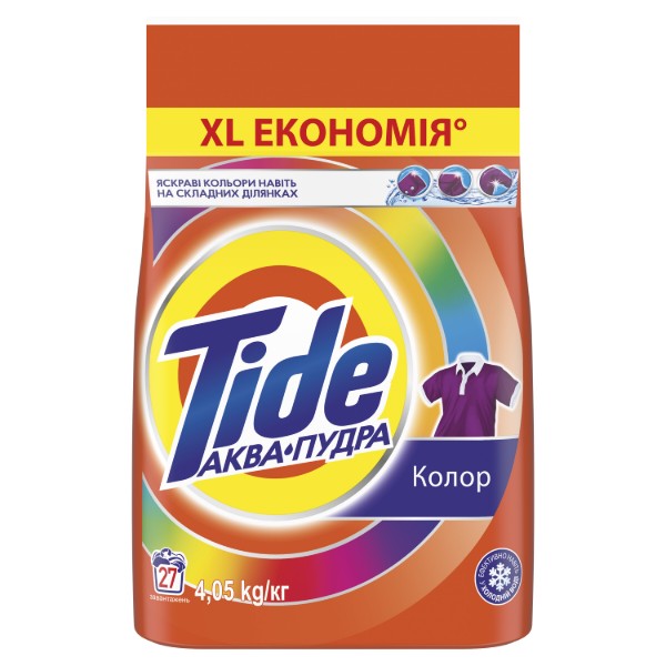 Фото - Стиральный порошок Tide Аква-Пудра Color 4.05 кг (8006540535301)