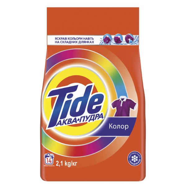 Фото - Пральний порошок Tide Аква-Пудра Колор 2,1кг