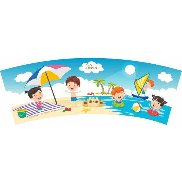 Фото - Набор для игры в песочнице Tigres "Summer" 6 эл. с мельницей и термонаклейкой, Tigres в ассортименте (39909)