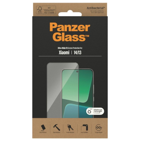 Фото - Защитное стекло для смартфона PanzerGlass Screen Protector Xiaomi 14/13, Ultra-Wide Fit (PG_8066)