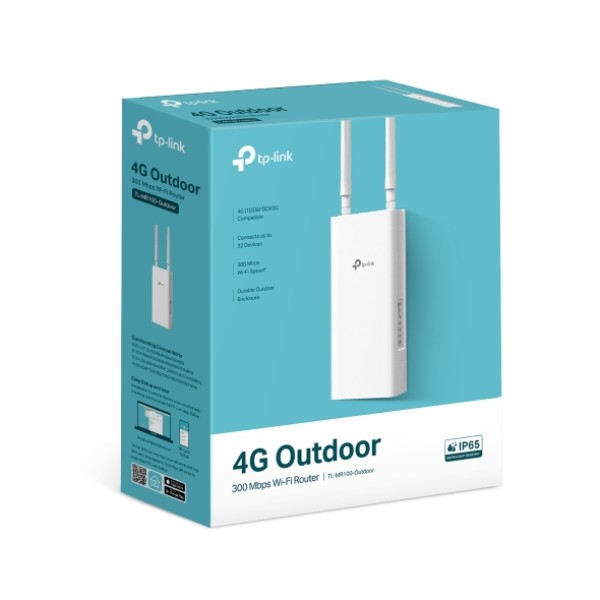 Фото - Маршрутизатор интернет WiFi4+4G TP-Link TL-MR100-OUTDOOR