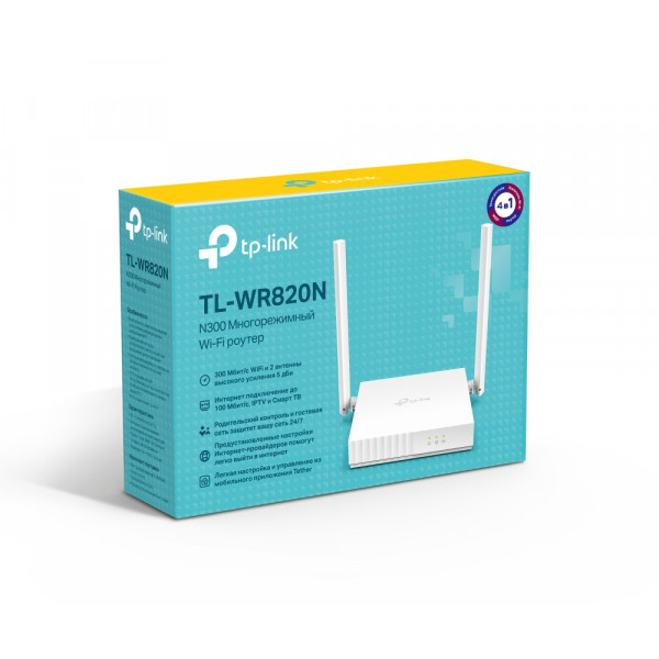 Фото - Маршрутизатор інтернет WiFi4 TP-Link TL-WR820N V2