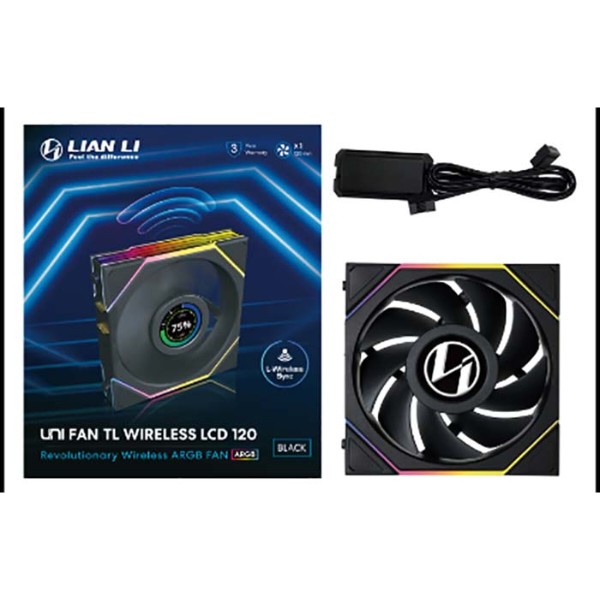 Фото - Корпусный вентилятор Lian Li UNI Fan TL WIRELESS LCD 120-1 Black (G99.12TLLCD1W1B.00)