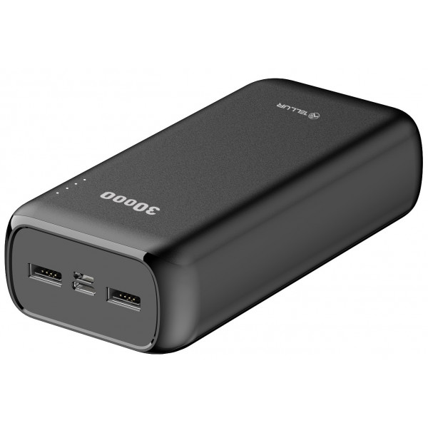 Фото - Батарея мобільна Tellur PBC303 30000 mAh 2xUSB + Type-C (In|Out)  Black (TLL158321)
