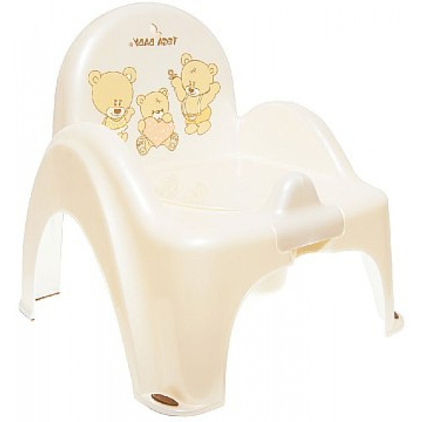 Фото - Горщик дитячий Tega Baby стільчик Ведмедики Біла Перлина (MS-012-118)