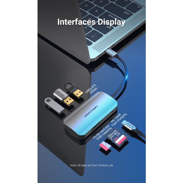 Фото - Док-станция Vention USB3.1 Type-C - USB (TNHHB)