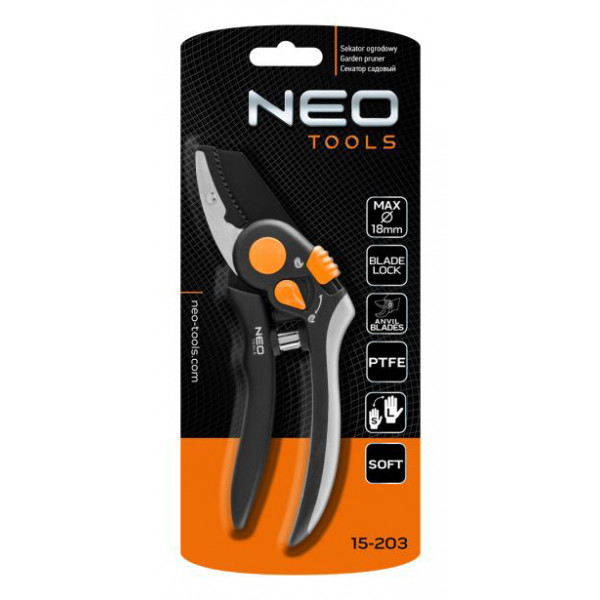 Фото - Ножиці садові Neo Tools 200 мм (15-203)