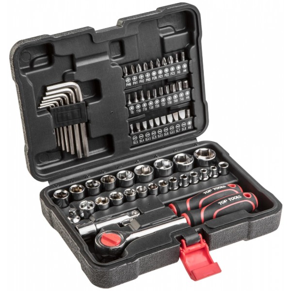 Фото - Набор торцевых ключей Top Tools 38D515 63 шт.