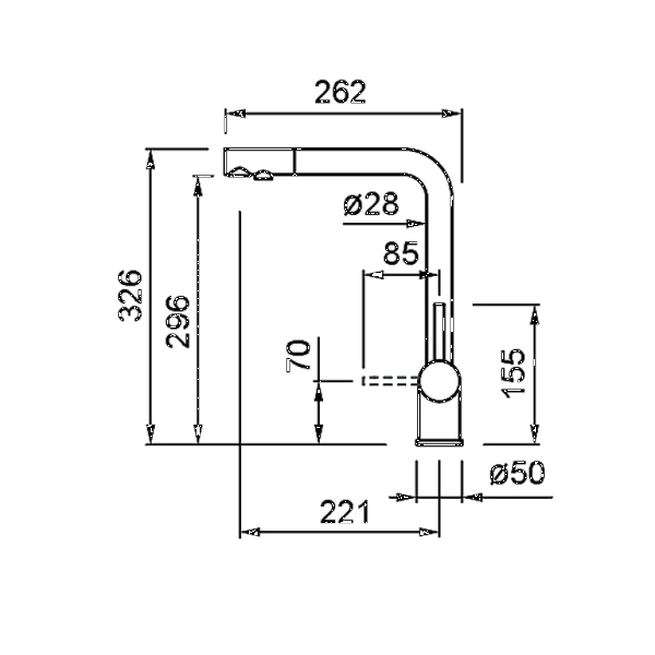 Фото - Смеситель кухонный Elleci Tourmaline Plus Pure IN