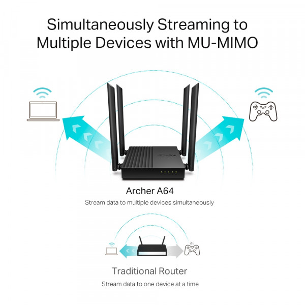 Фото - Маршрутизатор интернет WiFi5 TP-Link Archer A64