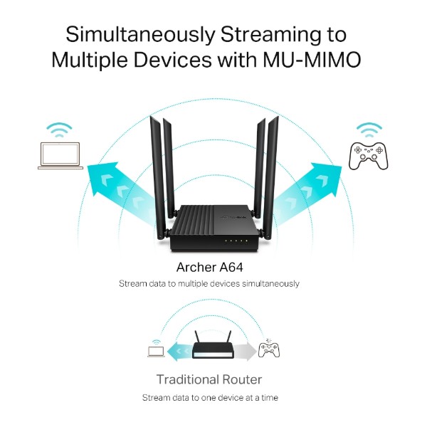 Фото - Маршрутизатор интернет WiFi5 TP-Link Archer A64