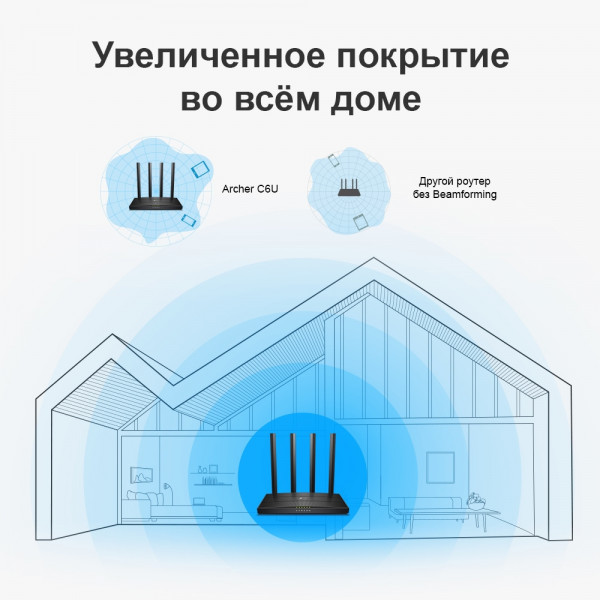 Фото - Маршрутизатор интернет WiFi5 TP-Link Archer C6U