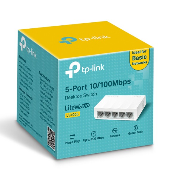 Фото - Коммутатор локальной сети (Switch) TP-Link LS1005