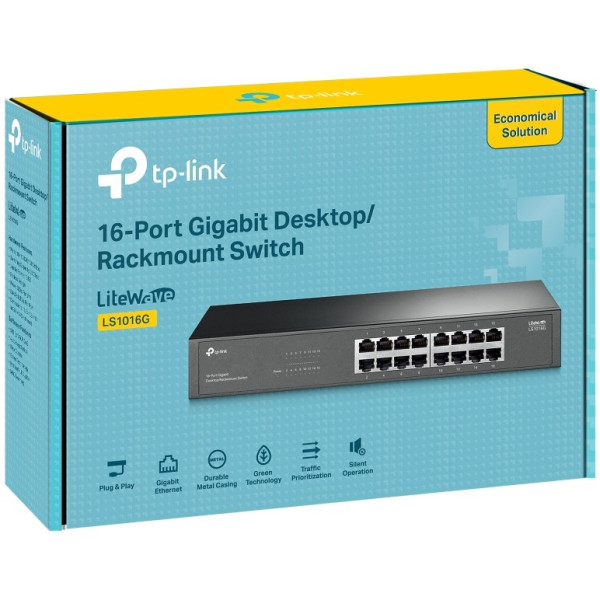 Фото - Коммутатор локальної мережі (Switch) TP-Link LS1016G
