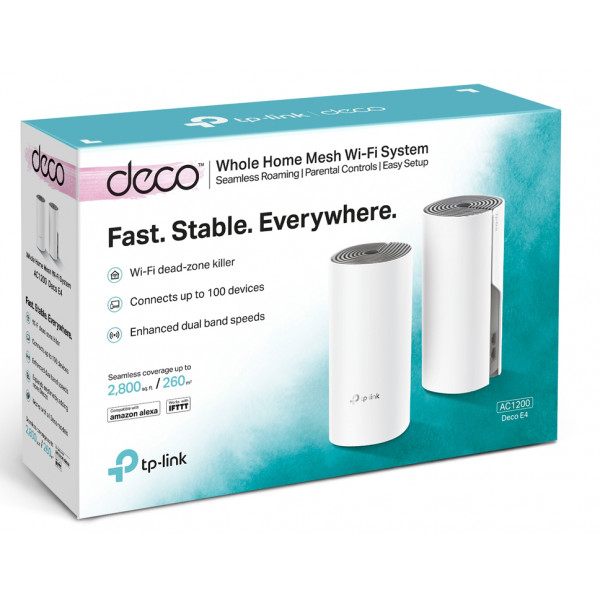 Фото - MESH система WiFi5 TP-Link Mesh Deco E4 (2-Pack)