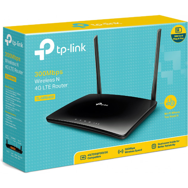 Фото - Маршрутизатор интернет WiFi4+4G TP-Link TL-MR6400