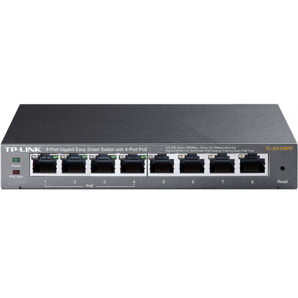 Фото - Комутатор локальної мережі (Switch) TP-Link TL-SG108PE Фото - Комутатор локальної мережі (Switch) TP-Link TL-SG108PE