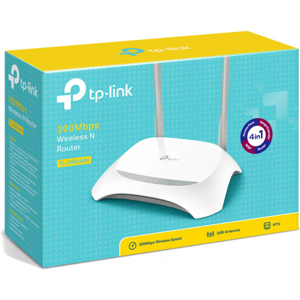 Фото - Маршрутизатор интернет WiFi4 TP-Link TL-WR840N