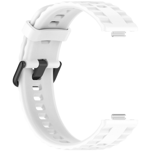 Фото - Ремешок для смарт-часов BeCover Ribbed Tape for Huawei Watch Fit 3 / Fit 4 / Fit 4 Pro White (714115)