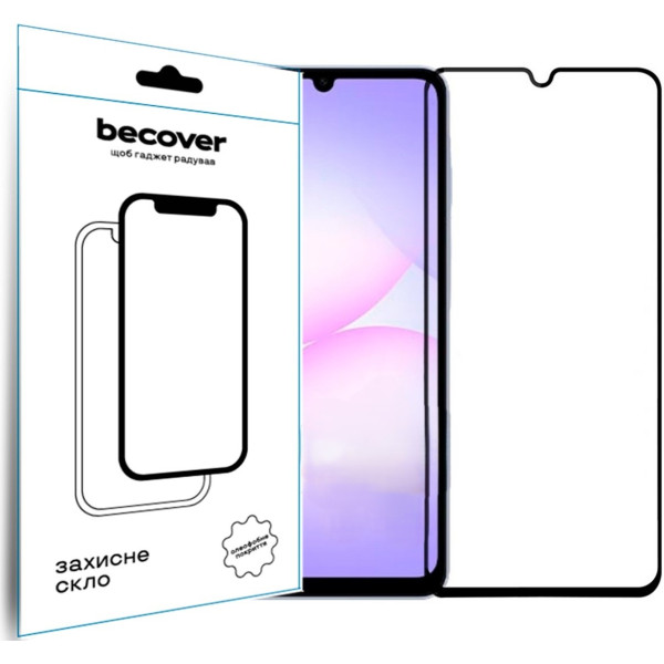 Фото - Захисне скло для смартфону BeCover for Samsung Galaxy A07 SM-A075 Black (713731)