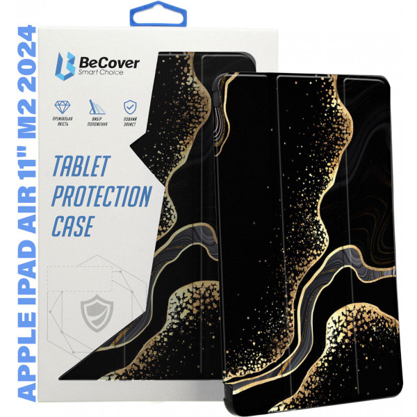 Фото - Чохол для планшета BeCover Smart Case for Apple iPad Air 11'' (M2)/iPad Air 11'' (M3) Black Abstraction (711598)
