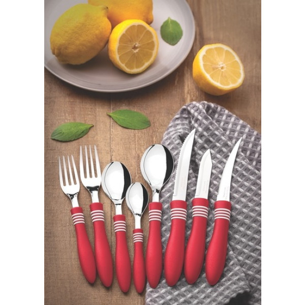 Фото - Ніж для томатів Tramontina Cor & Cor 102мм Red (23462/174)