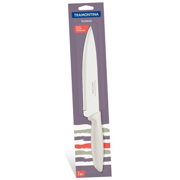 Фото - Ніж кухонний Tramontina Plenus Light Grey Chef 203 мм (23426/138)