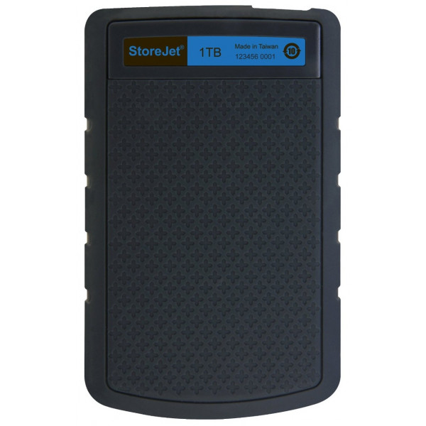 Фото - Жорсткий диск зовнішній дротовий Transcend 1TB TS1TSJ25H3B Storejet 2.5'