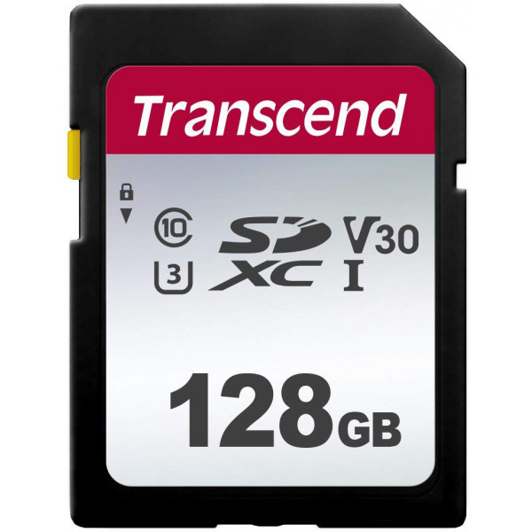 Фото - Карта памяти Transcend SDXC 300S 128GB UHS-I U3 (TS128GSDC300S)