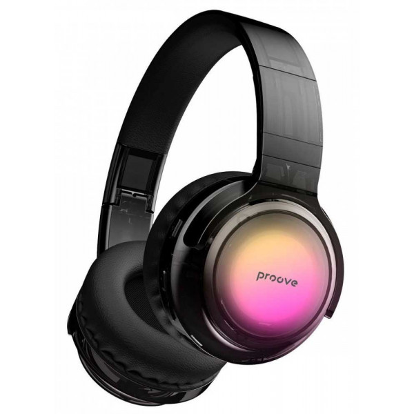 Фото - Наушники накладные беспроводные Proove Crystal Galaxy transparent Black (HPCG00010001)