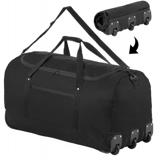 Фото - Сумка дорожня TravelZ Wheelbag 100 Liter Black (603091)