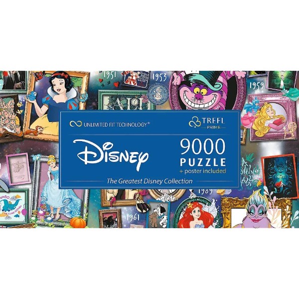 Фото - Пазлы (8+) Trefl 9000 UFT Mickey&friends Крупнейшая коллекция Disney (10202)