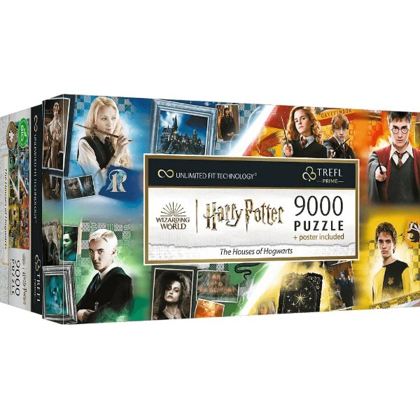 Фото - Пазлы (8+) Trefl 9000 UFT Harry Potter Дома Хогвартса (10233)