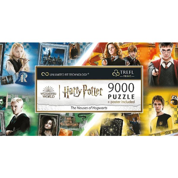 Фото - Пазлы (8+) Trefl 9000 UFT Harry Potter Дома Хогвартса (10233)