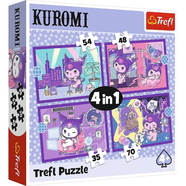 Фото - Пазлы (3-4 года) Trefl 4в1 Hello Kitty День с Куромией (5900511346763)