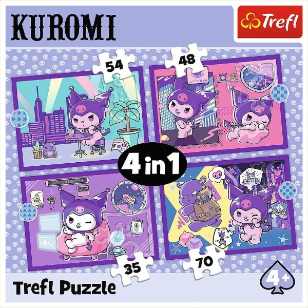 Фото - Пазлы (3-4 года) Trefl 4в1 Hello Kitty День с Куромией (5900511346763)