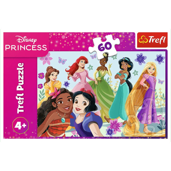 Фото - Пазлы (3-4 года) Trefl Disney Princess Принцессы в действии 60 эл. (17409)