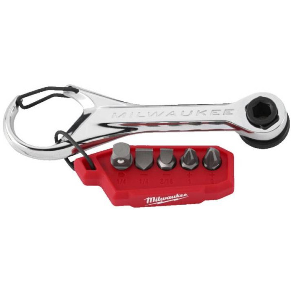 Фото - Біта для викрутки Milwaukee 7в1 з трещіткою Micro (4932498792)