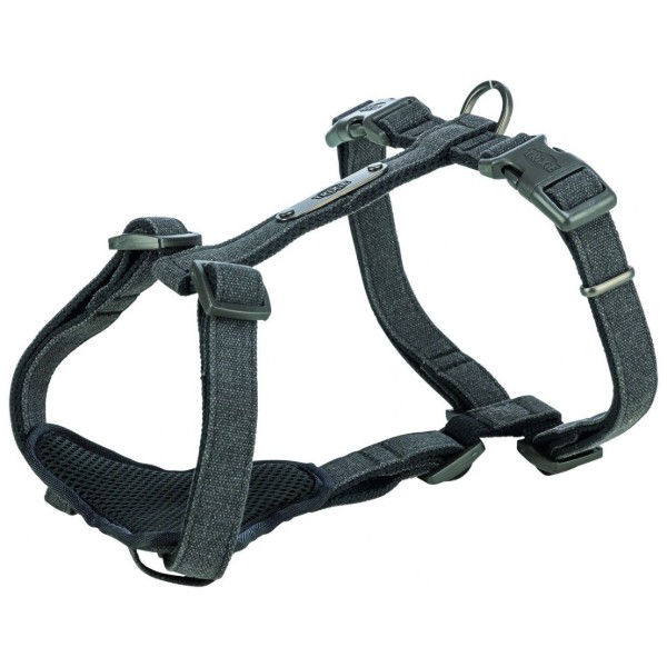 Фото - Шлея для собак Trixie CityStyle H-harness бавовна XS–S 30–44 см 10 мм чорна (4053032682580)