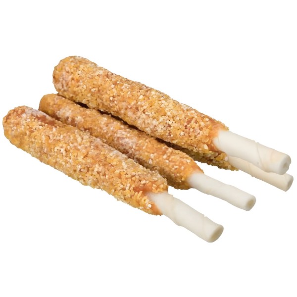 Фото - Лакомство для собак Trixie Corn Dogs with Duck с уткой и сыромятной кожей 100 г (4011905317496)