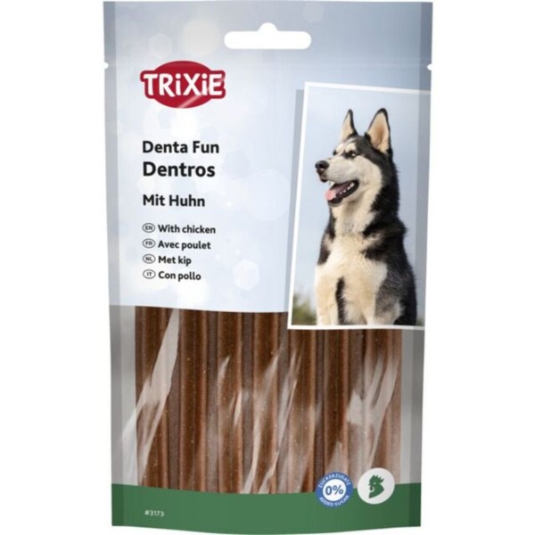 Фото - Ласощі для собак Trixie Denta Fun Dentros with poultry жувальні палички з м’ясом птахів 180 г 7 шт. (4011905031736) Фото - Ласощі для собак Trixie Denta Fun Dentros with poultry жувальні палички з м’ясом птахів 180 г 7 шт. (4011905031736)