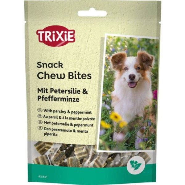 Фото - Ласощі для собак Trixie Denta Fun Chew Bites, Parsley/Peppermint шматочки з петрушкою та м’ятою 150 г (4053032002654)
