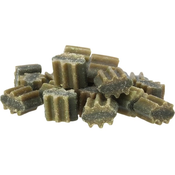 Фото - Ласощі для собак Trixie Denta Fun Chew Bites, Parsley/Peppermint шматочки з петрушкою та м’ятою 150 г (4053032002654)