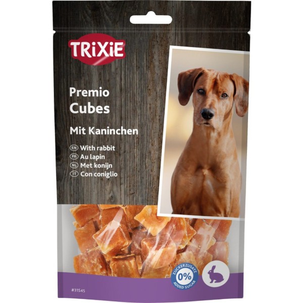 Фото - Лакомство для собак Trixie Premio Rabbit Cubes кусочки с кроликом 100 г (4053032389496)