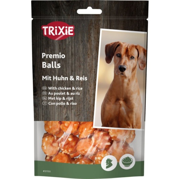 Фото - Лакомство для собак Trixie Premio Rice Chicken Balls куриные шарики с рисом 80 г (4011905317014)